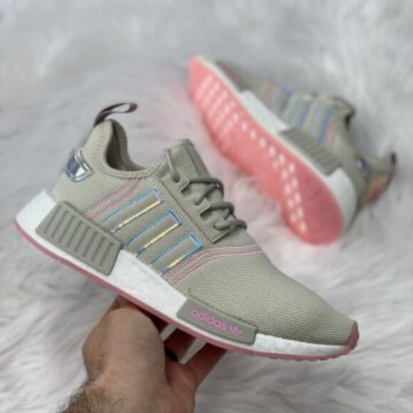 adidas Shoes - Adidas NMD_R1 Low Womens Athletic Shoes Gray GW9473 NEW Multi Sz